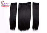 Synthetic Straight Natural Black Hair Extension 03 – Pieces