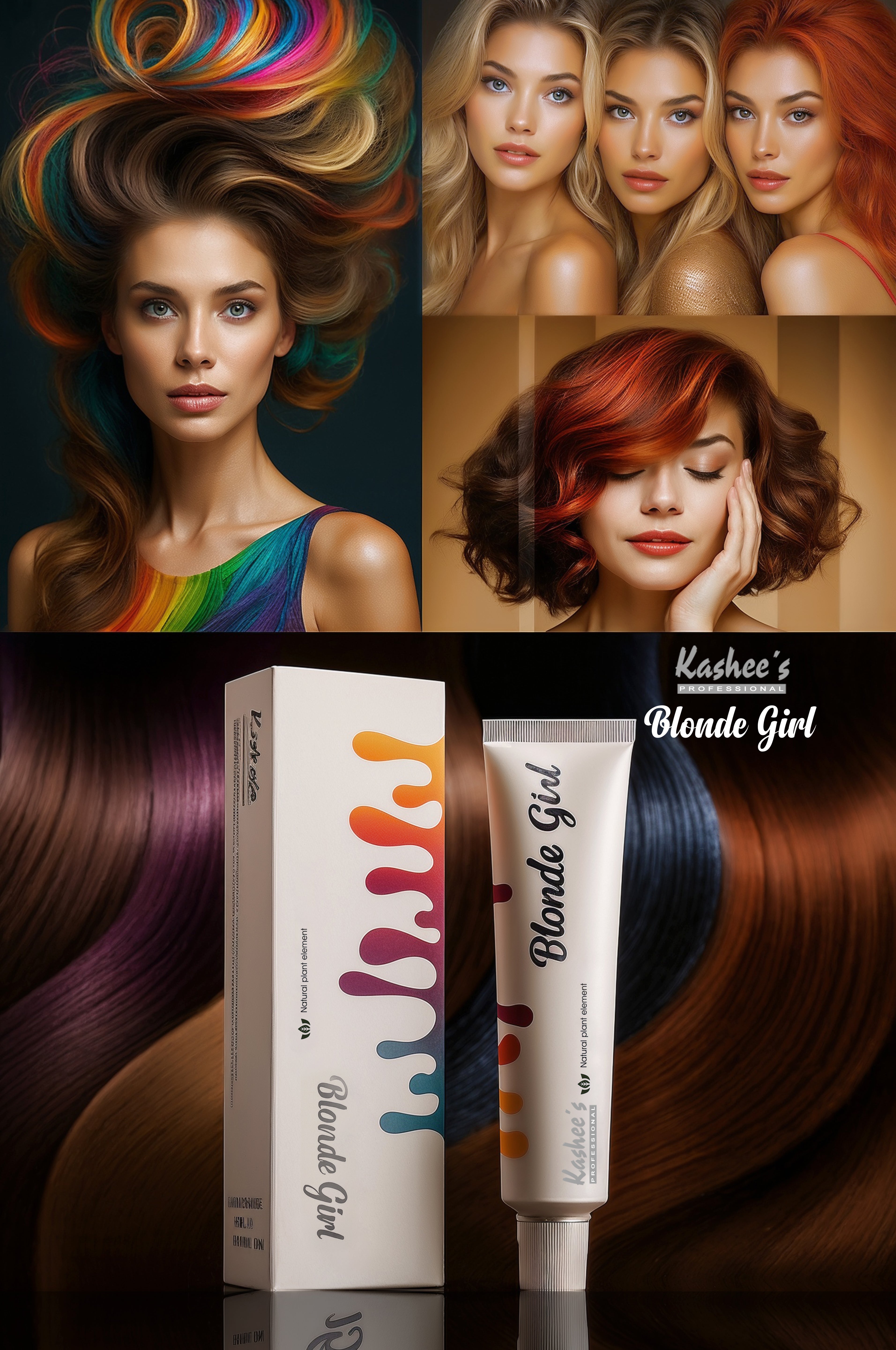Kashees Professional Blonde Girl Hair Color