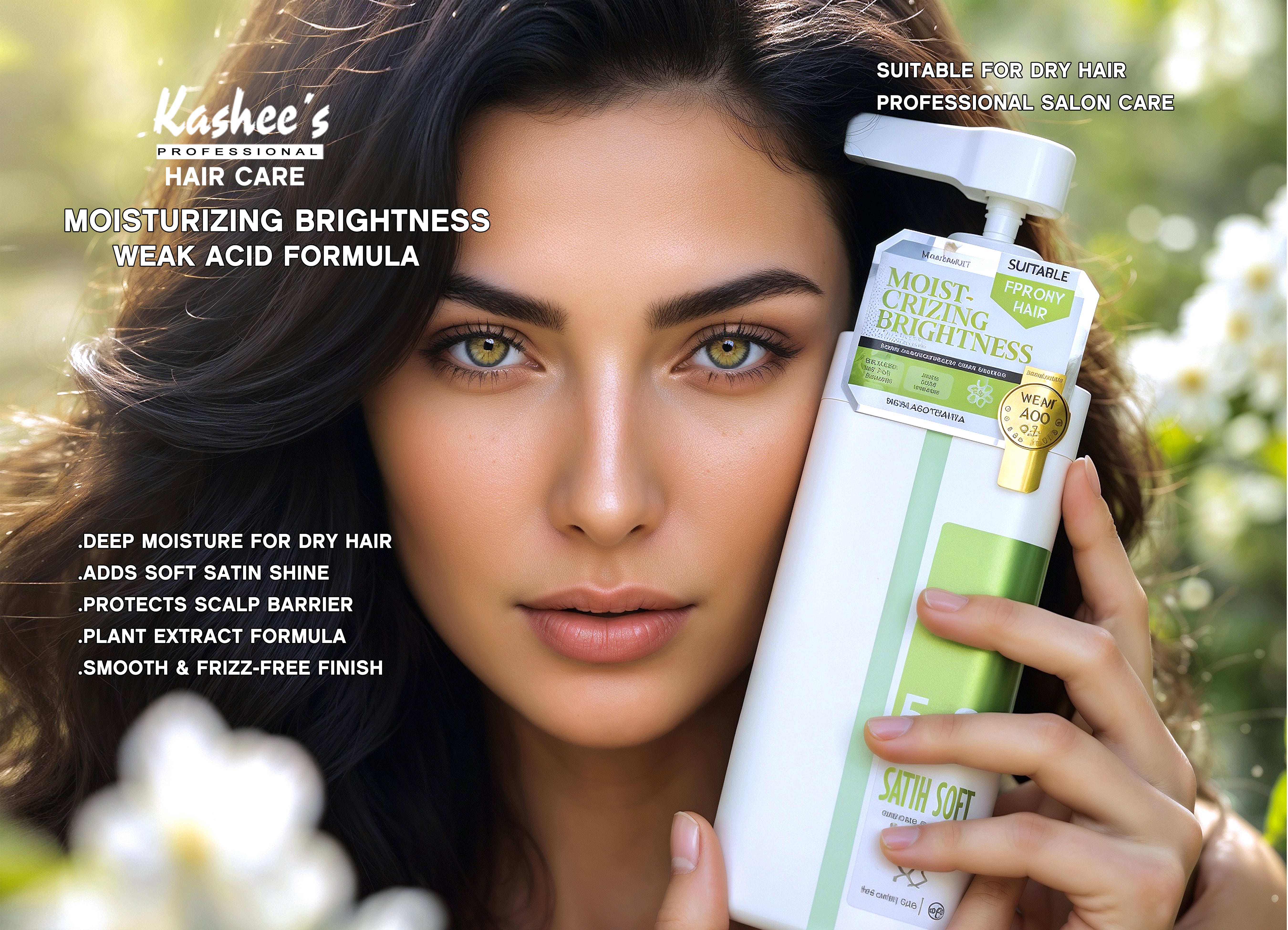 Kashees Satin Soft Moisturize & Brighten Weak Acid Shampoo