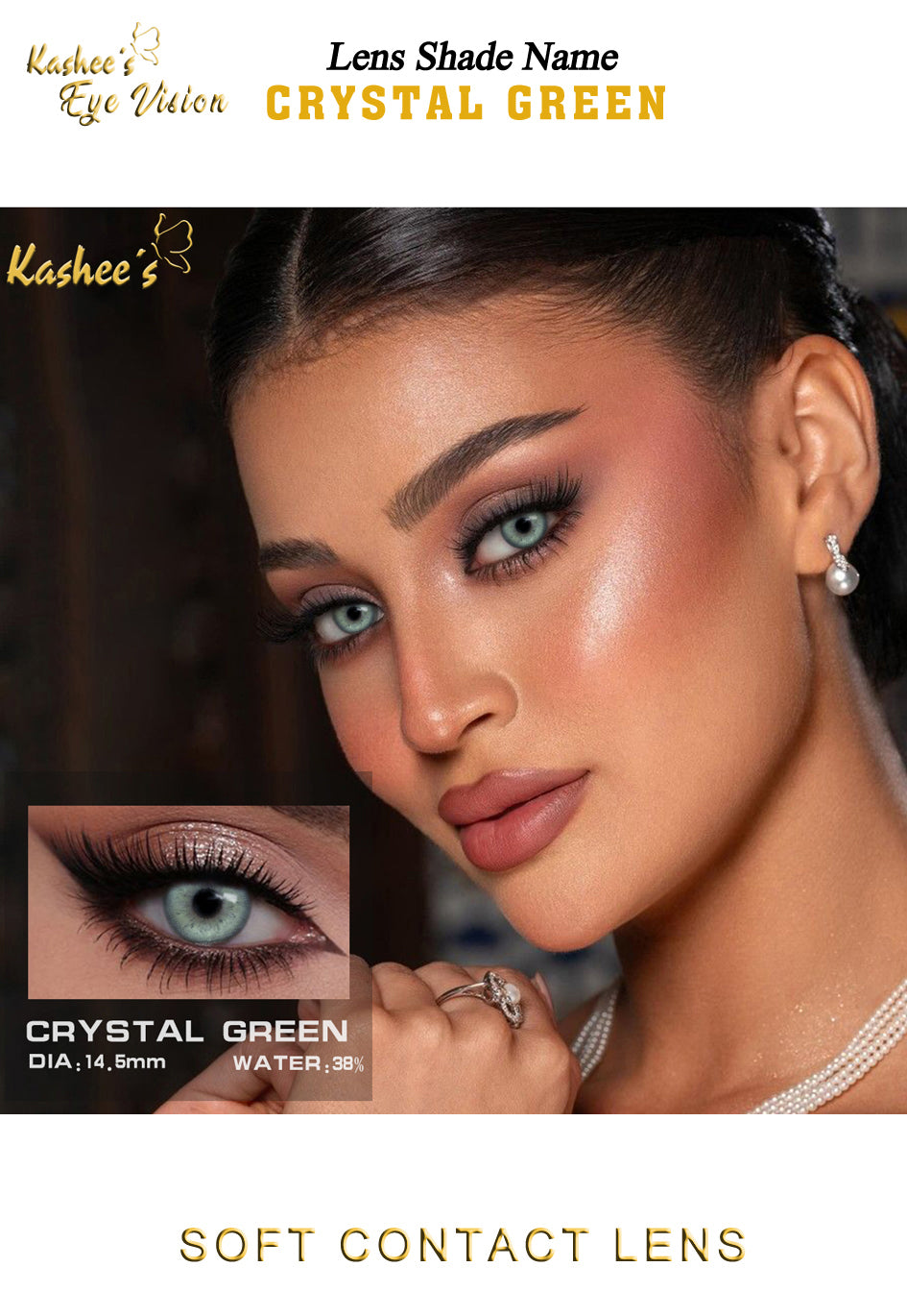 Kashees Lens Crystal Green