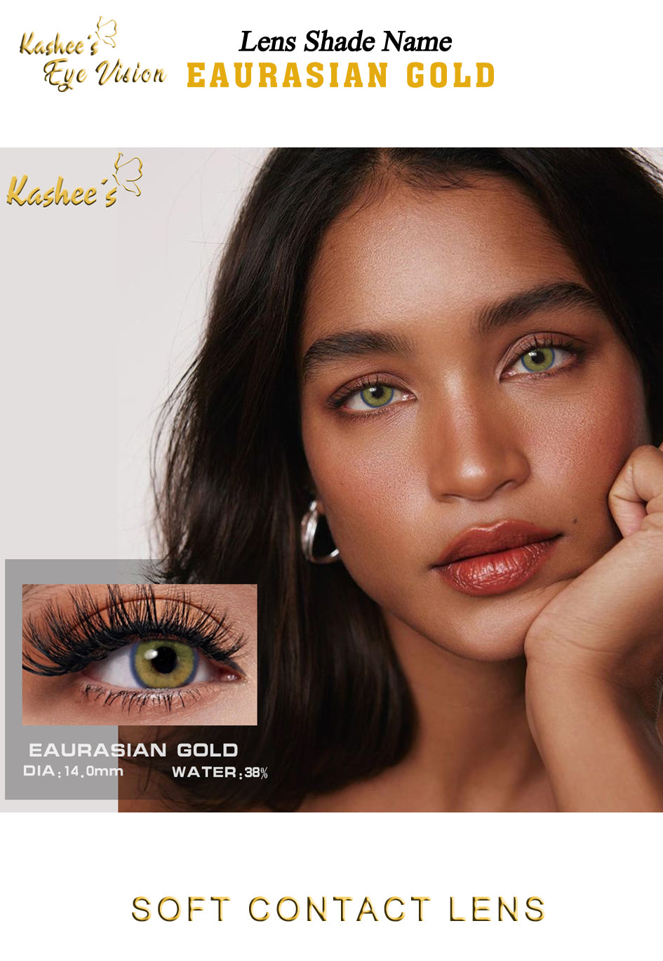 Kashees Lens Eurasian Gold