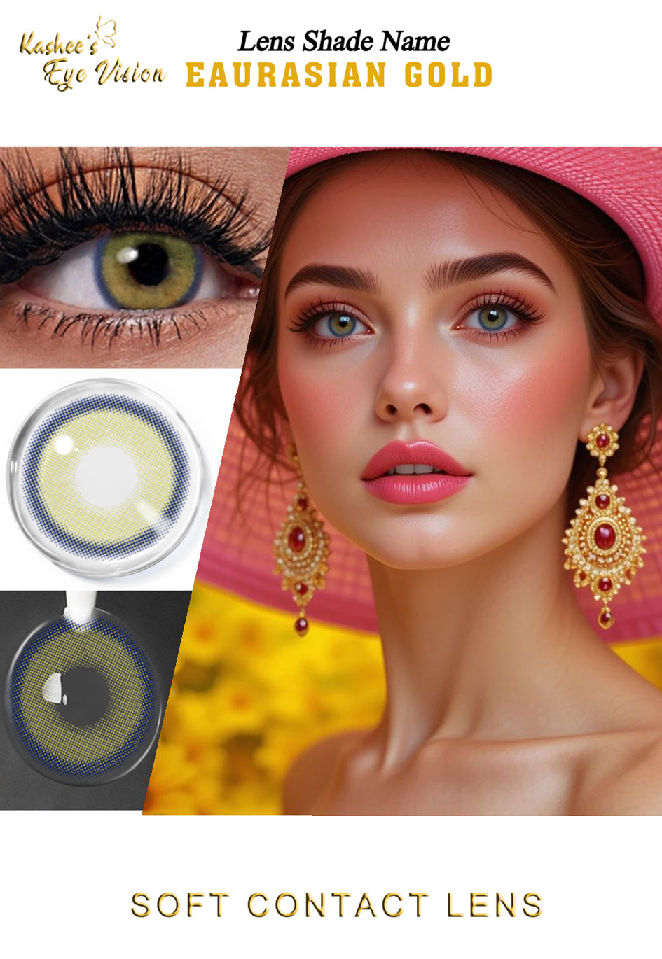 Kashees Lens Eurasian Gold