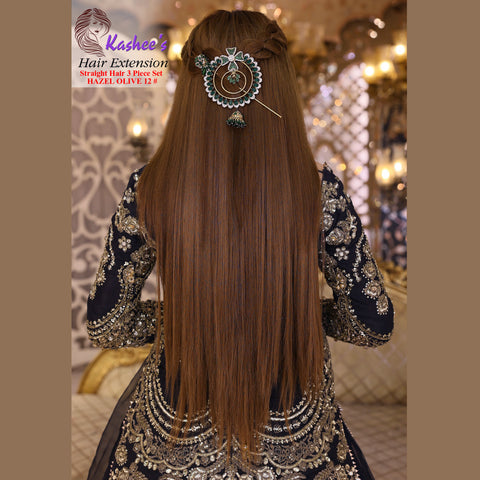Synthetic Straight Hazel Hair Extension 03 – Pieces