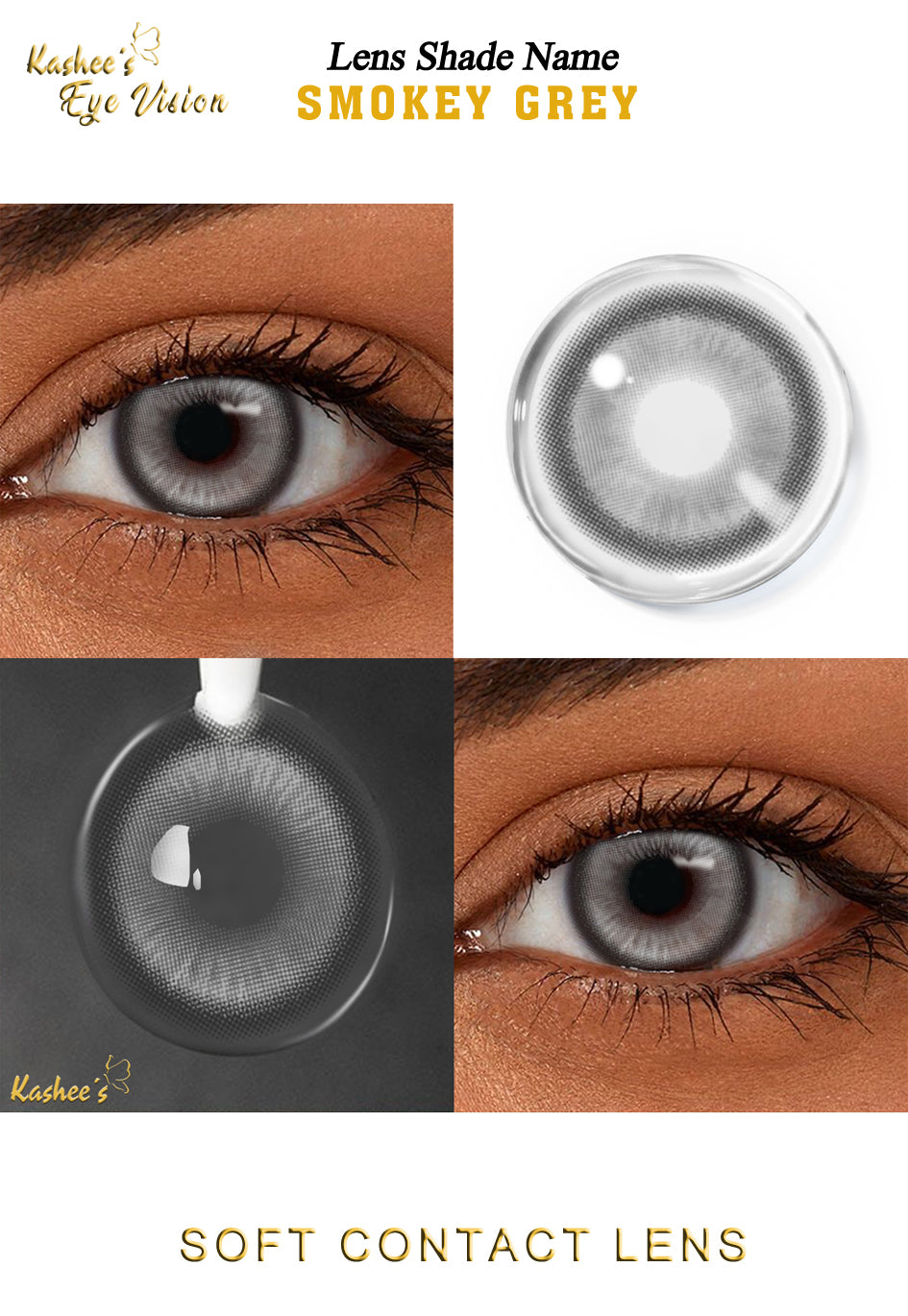 Kashees Lens Smokey Grey