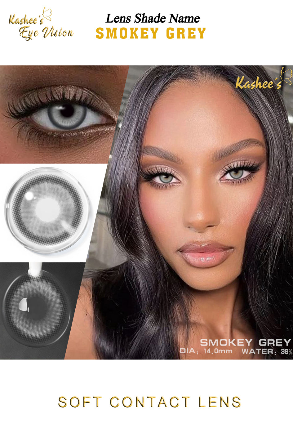 Kashees Lens Smokey Grey