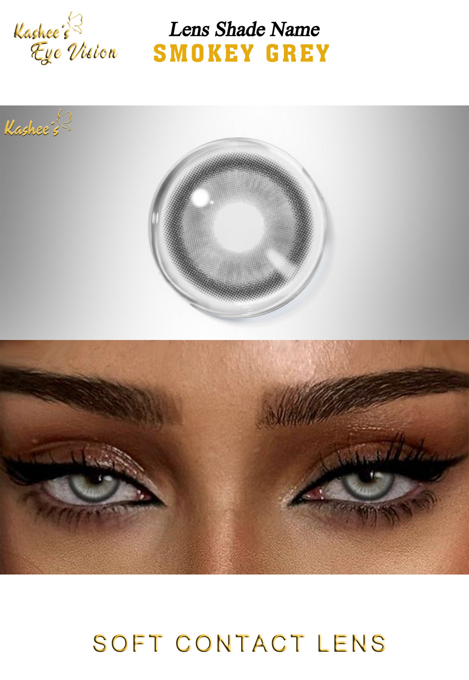 Kashees Lens Smokey Grey