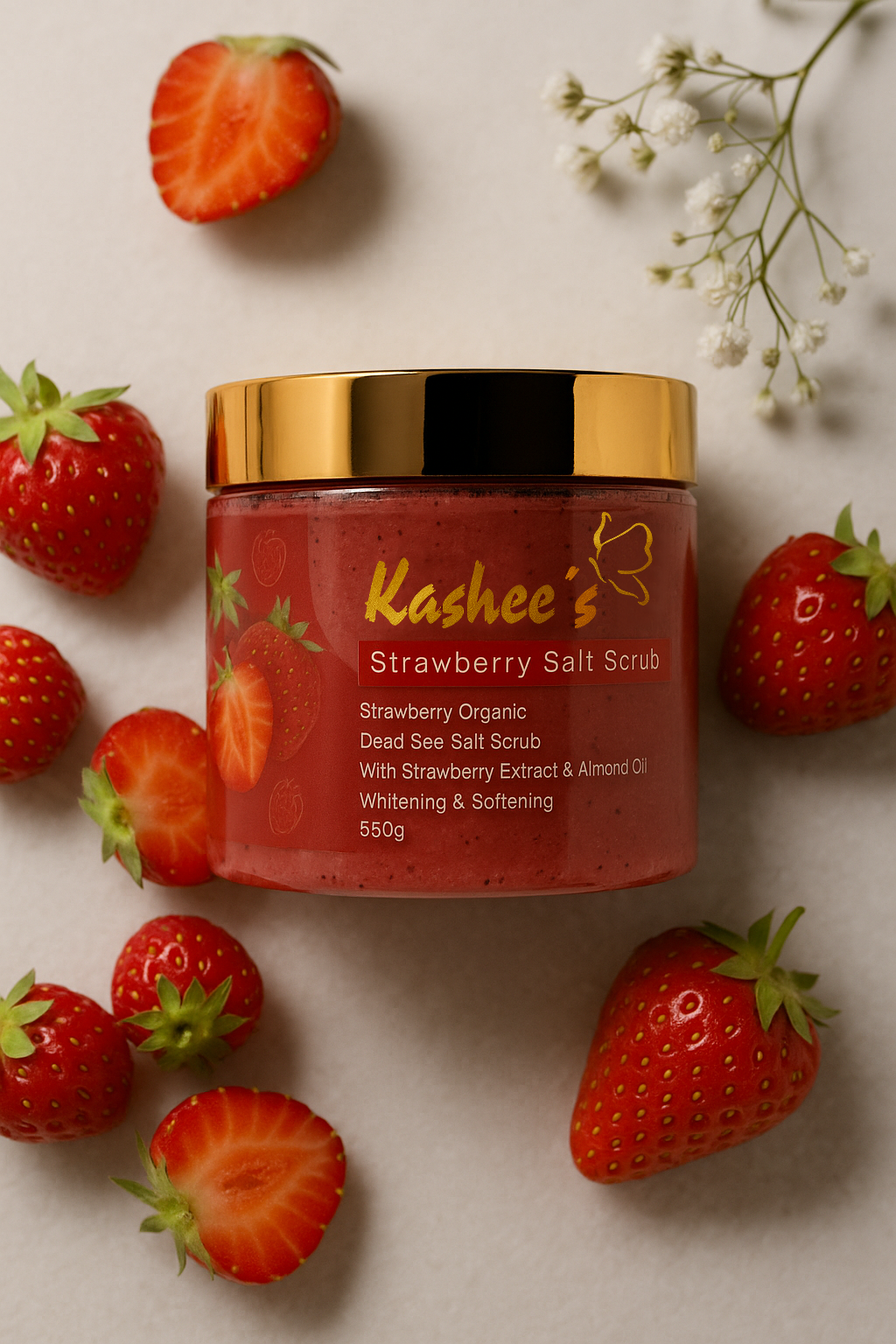 Strawberry Salt Scrub