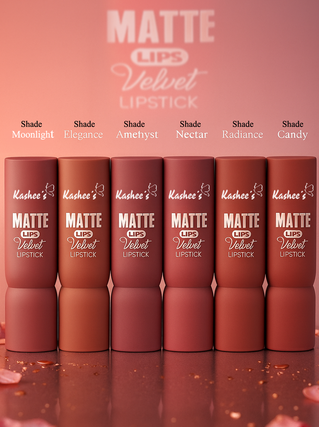 Matte Lip Velvet (Pack of 6 Pcs)