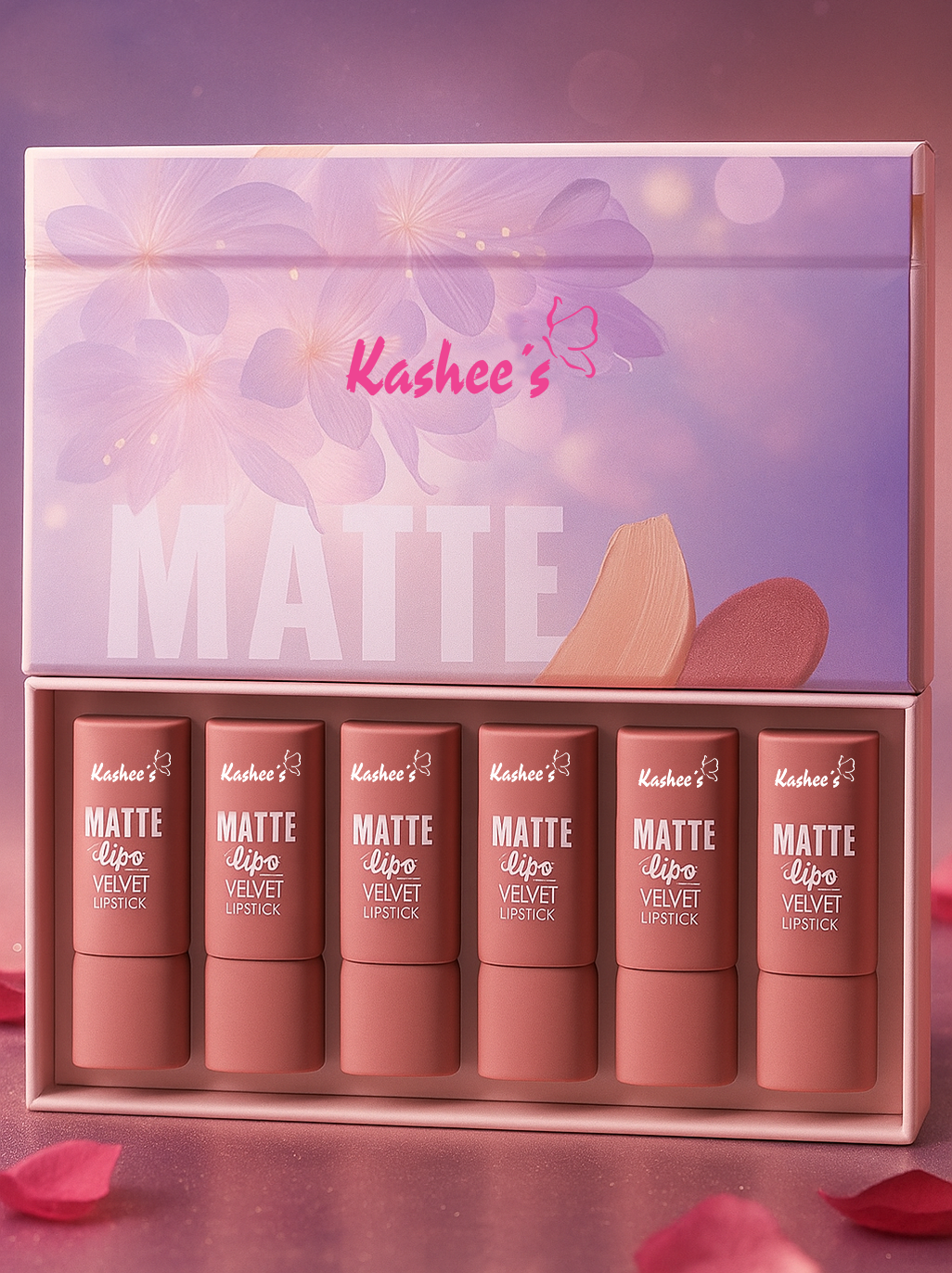 Matte Lip Velvet (Pack of 6 Pcs)