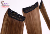 Synthetic Straight Hazel + Olive Gold Hair Extension 03 – Pieces