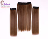 Synthetic Straight Hazel + Olive Gold Hair Extension 03 – Pieces